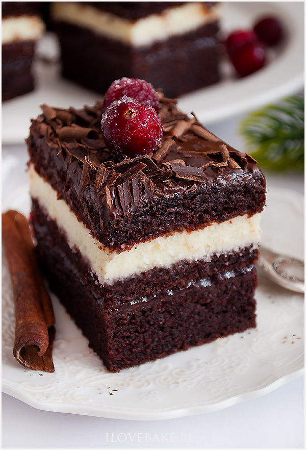 ciasto czekoladowe z kremem