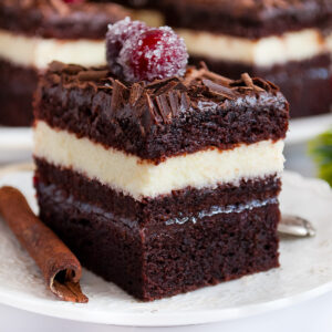 ciasto czekoladowe z kremem