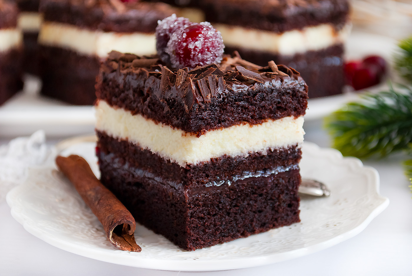 ciasto czekoladowe z kremem