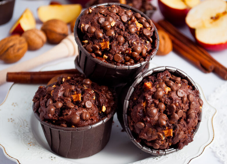 muffinki czekoladowe